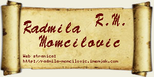 Radmila Momčilović vizit kartica